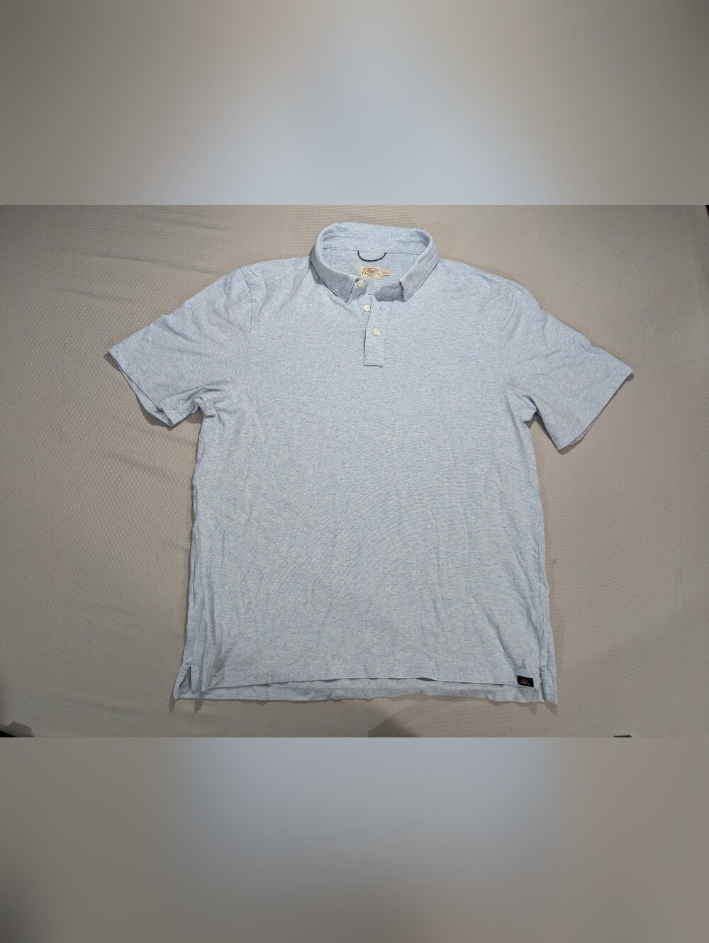 Faherty Reserve Polo Shirt Mens XL Blue Heather The Movement Polo Stretch EUC